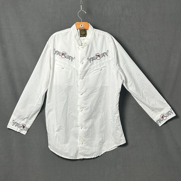 Espuela De Oro Other - Espuela De Oro Mexican Charro Western Shirt Mens 3XL Embroidered Horse Vaquero